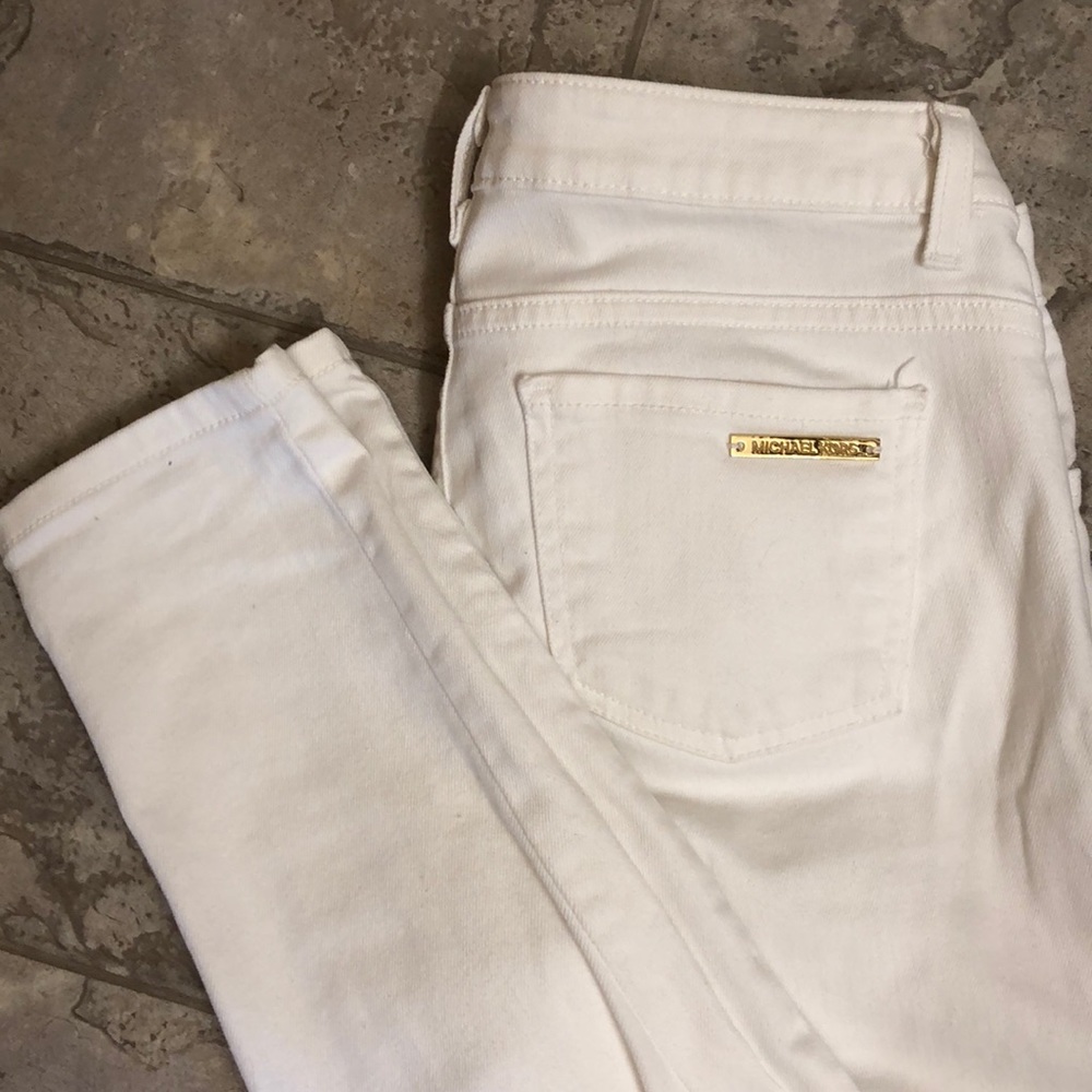 Like new white skinny Michael Kors jeans
